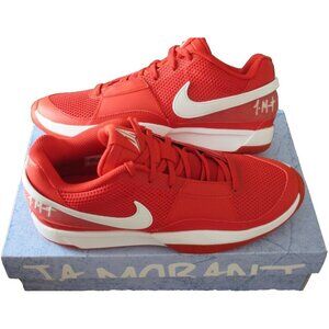 Nike Men's JA 1 TB JA MORANT Basketball Shoes University Red White Sizes NIB